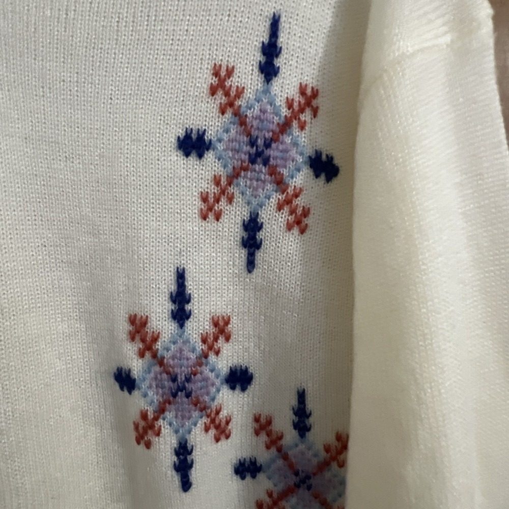 VTG Fully Fashioned Hand Loomed Wool Extra Large XL Womens Sweater‎ Holiday Ugly - Picture 2 of 9